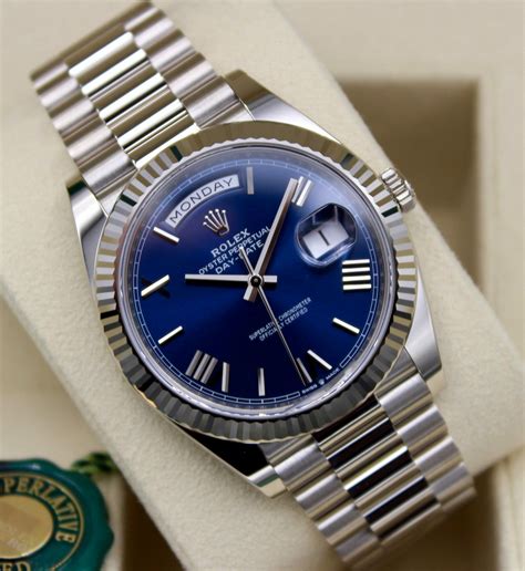 day date blu rolex|rolex day date watch price.